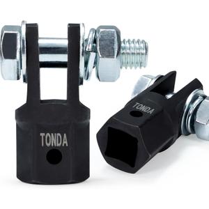 TONDA Scissor Jack Drill Adapter for 1/2 Inch Impact Wrench or 13/16 Inch Lug Wrench, 2 Pack TONDA Scissor Jack Drill Adapter for 1/2 Inch Impact Wrench or 13/16 Inch Lug Wrench, 2 Pack