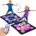 TooLion Double Dance Mat for Kids 3-12 - Dance Pad with Light-Up 12 Buttons,5 Game Modes, Touch-Sensitive & Built-in Music & Adjustable Volume, Christmas Birthday Gift for Boys Girls (Colorful)