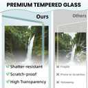 12x16 Wavy Picture Frame with Real Glass, Wall Mount, 12x16 in