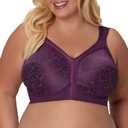 Playtex Women's Wireless Bra, Full Coverage, Smoothing, 4693, Single or 2-Pack (40C, Plum Majestic)