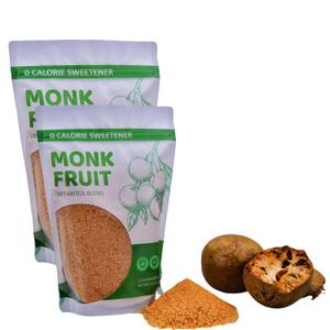 Monk Fruit Sweetener Granules, 2 Pack (1LB Each) - 1:1 Sugar Replacement, 0 Calorie Sweetener, Erythritol Blend - Healthier Than Sugar for Baking, Coffee, and Cooking