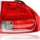 Tail Lights Outer Assembly Compatible with 2006 2007 2008 Honda Civic 4-Door Sedan/Hybrid,Right Passenger Side Rear Light Taillights Replacement # 33501SNAA02 HO2801165