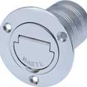 2" Marine Deck Fill/Filler - Fuel/Water/Waste/Gas/Diesel Boat Tank Filler with Keyless Cap & Screws, Polished Finish 316 Stainless Steel Hardware - for Yacht, Caravan