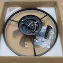 Ceiling Fans with Lights and Remote, 20" Modern Low Profile Ceiling Fan with Light, Stepless Color Temperature Change and 6 Speeds for Bedroom, Kids Room and Living Room (Black)