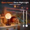 Moon Lamp LED Night Light - Dimmable Bedside Lamps Small Modern Bedroom Lamp LED Desk Light with 25 Lighting Modes 3D Printed Realistic Moon Surface - Perfect for Girls Boys Kids Birthday
