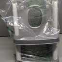 Potty Training Seat, SKYROKU Upgrade Toddler Toilet Seat for Kids Boys Girls, 2 in 1 Potty Training Toilet, Splash Guard Anti-Slip Pad Step Stool,New Sector-Shape Stabilized Base (Grey)