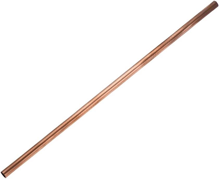 uxcell Copper Round Tube, 8mm OD 0.2mm Wall Thickness 300mm Length Straight Pipe Tubing