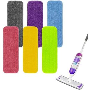 Reusable Mop Pads Compatible with Swiffer Powermop Pads Washable Microfiber Swiffer Power Mop Refills (6pack,multi1)