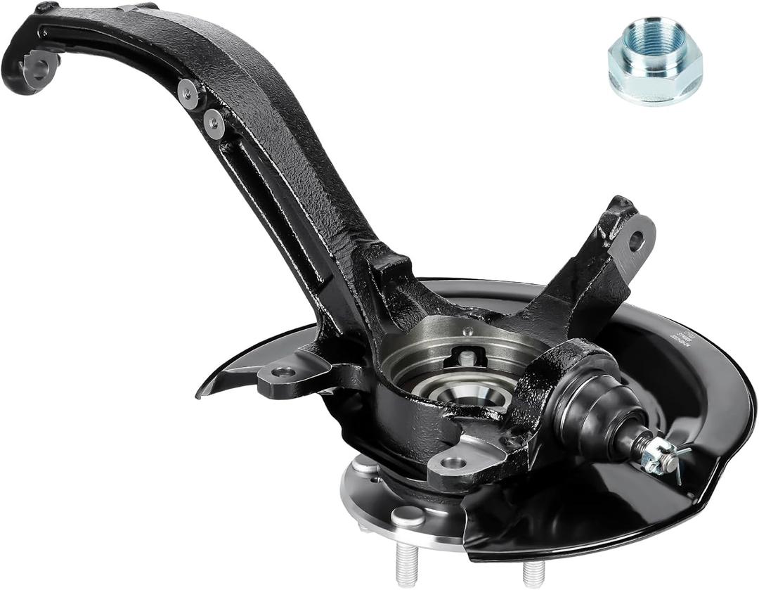 Front Right Steering Knuckle & Wheel Bearing Hub Assembly Fit for Honda Accord 2003-2007 2.4L (Not fit Accord 3.0L; Automatic Transmission Only, Spline Quantity: 26) Passenger Side, for 698400 698-400