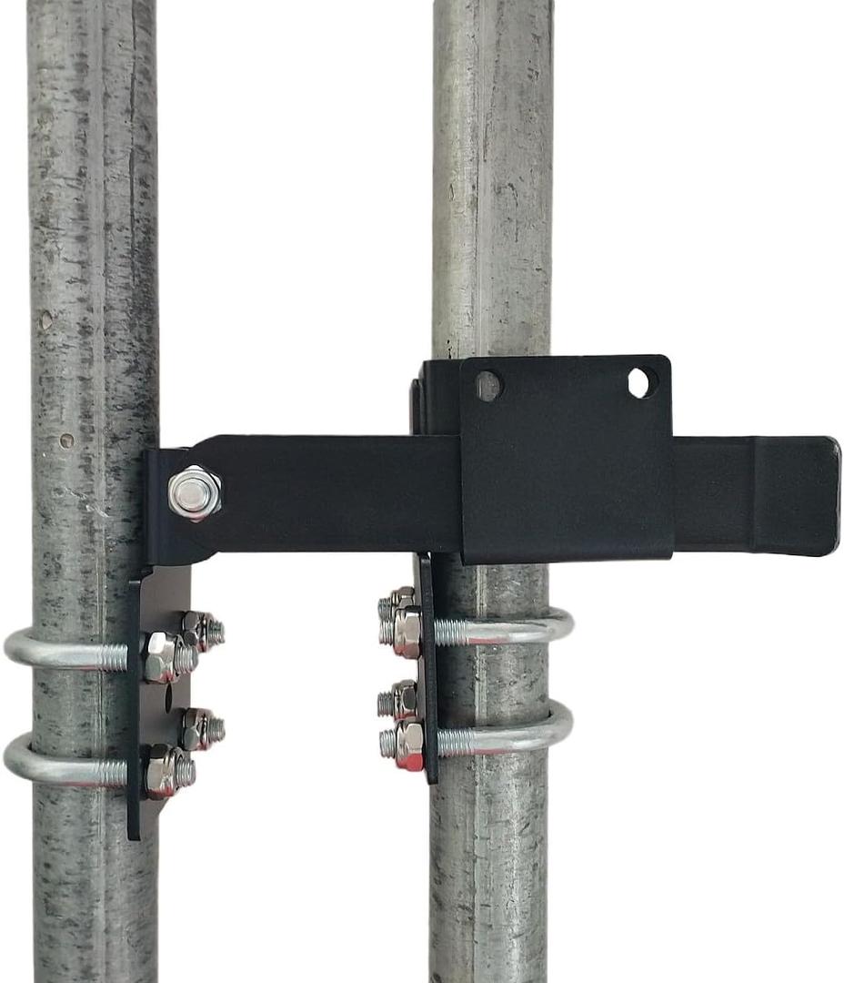 Chain Link Fence Strong Arm Double Gate Latch for 1-3/8"- Latches Two Gates Together Without The Need of a Drop Rod - Chain Link Farm Fence Gate Latches for Metal Gates