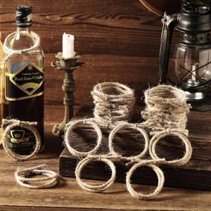 24 Pcs Western Themed Party Decorations Twisted Hemp Rope for Table Centerpieces Horse Rodeo Fall Harvest Craft