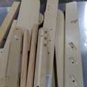 Foldable Toddler Tower, 3 Adjustable Height Toddler Standing Tower, Wooden Kids Kitchen Stool Helper with Safety Rails, Space Saving Kids Step Stool - Ages 18 Months to 6 Years (Nature)