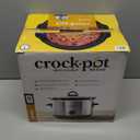 Crock-Pot 4.5 Quarts Manual Design Series Slow Cooker with 3 Manual Heat Settings Cooks Meals for 4 Plus People with Removable Stoneware Bowl, Silver