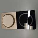 Wireless Charging Station for iPhone & AirPods: Foldable Charger Stand with MagSafe, 2-in-1 Magnetic Charger Stand for iPhone 12-15 & iPhone 16 & AirPods (No AC Adapter) (golden)