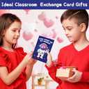 28 Pack Valentines Day Gifts for Kids Classroom Valentines Day Cards with Galaxy Slime for Kids School, Valentine's for Class Valentines Exchange Card Party Favors Classroom Valentines Gifts Prize