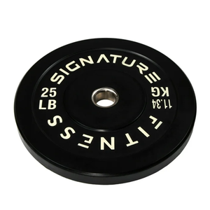 Fitvids 2-Inch Olympic Rubber Weight 1 Plate