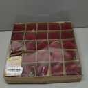 Sea Team 25-Pack Flocked Velvet Christmas Tree Ball Ornaments Set, Hanging Velour Baubles, Shatterproof Plastic Decorations for Xmas Tree, Wreath, Garland, 60mm/2.36 Inches