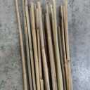 Cambaverd Bamboo Stakes 4ft Natural Plant Stakes for Tomatoes, Beans, Climbing Plants Support - 25 Pack Bamboo Sticks for Plants