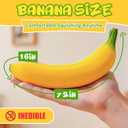 3PCS Bannana Squishy Stress Toy Fake Stretchy Banana Foam Squishies Squishy Fidget Toys Stress Relief Anti Stress Stretchy Bannana Toys