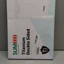 Titanium Cutting Board for Kitchen, Cutting Board Double Sided Food Grade, Pure Titanium/PP, Easy to Clean Large Size 1611 (Silver)