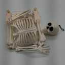 JOYIN 36" Halloween Skeleton Decor, 3FT Full Body Stayable Movable Joints, Posable Hanging Skeletons for Halloween Decoration, Yard, Graveyard, Haunted House Props, Spooky Scene Party Favor