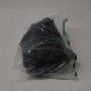 POPETPOP Heavy Duty Fire Pit Pan Cover for Round Built In Outdoor Fireplaces Oxford Fabric with Elastic Hem Weatherproof Protection Against Rain Debris and Wind Black