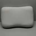 C CUSHION LAB Deep Sleep Pillow, Patented Ergonomic Contour Design for Side & Back Sleepers, Orthopedic Cervical Shape Gently Cradles Head & Provides Neck Support & Shoulder Pain Relief - Calm Grey