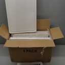 YFXCVSL 4 Tier Plastic Storage Bins with Lid 24QT, Stackable Storage Containers with Wheels, Folding Storage Boxes, Collapsible Storage Bins, Closet Organizers and Storage for Living Room,Office,Dorm