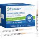 100 Pack 1mL Syringe 25Ga 1inch, Scientific Labs, Measuring and Refilling Inks