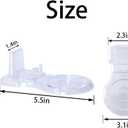 Artliving Clear Teacups and Saucer Display Easel Stand Holder,set of 6