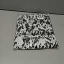 Women's Summer Leopard Print Casual Dress - Shirt Collar V-Neck Short Sleeve Flowy A-Line Dress (White)