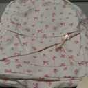 School Backpack for Teen Girls Women Laptop Backpack College Bookbags Middle School Travel Work Commuter Back Pack (Beige Bow Tie)