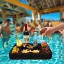Floating Drink Holder,Refreshment Table Tray for Pool Beach Party or Hot Tub Float Loung-Versatile & Portable Serving Bar