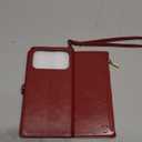 XcaseBar compatible with iPhone 17 Pro Max 6.9" Wallet case with Zipper Credit Card HolderRFID Blocking,Flip Folio Book PU Leather Phone case Shockproof Cover Women Men for Apple 17 Pro Max case Red