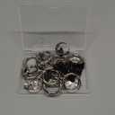 8 Styles Alloy Butterfly Shoe Charms, Antique Silver Electrophoresis Black Moth Shoe Decoration Moon Skull Shoe Charm with Spring O Ring for Boots Decor