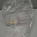 Wenqik 8 Pcs 2 Tier Acrylic China Plate Display Stands Clear Dinnerware Easel Display Stand China Platters Setting Plate Racks for Kitchenware Plates Cabinet Organizer