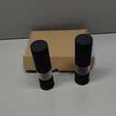 LARS NYSM Salt and Pepper Grinder Set Manual, Stainless Steel Salt and Pepper Mills with Adjustable Ceramic Grinder I Design Spice Shakers (Carbon Black)