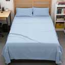 Full XL Bed Sheet - 4 Piece Full XL Bed Sheets Set - Ultra-Soft, Breathable & Cooling - Hotel Luxury Bedding for Women & Men with Deep Pockets - Wrinkle Free and Fade Resistant - Oeko-Tex - Sky Blue