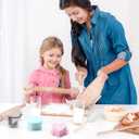 Cake Pop Cutter and Pusher Set - Round and Heart 3D Printed Mold Shapes Press | Baking Tools for Home, Birthday, Wedding Desserts | Reusable Design (Green,Pink)