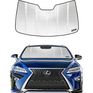 Pigenius Windshield Sun Shade for Lexus RX350/RX450h 2016-2022, RX350L/RX450hL 2018-2022. Reflective Aluminum Film Front Window Sunshade - BLAZBLOCK
