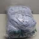 CozyLux Grayish Blue Queen Comforter Set, 3 Pieces Dusty Blue Solid Breathable Quilted Bedding Sets, Luxury Soft Fluffy Bed Set with Down Alternative Comforter All Season (1 Comforter & 2 Pillowcases)