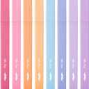 Mr. Pen- Aesthetic Highlighters, 8 pcs, Chisel Tip, Assorted Colors, No Bleed Bible Highlighter Pastel