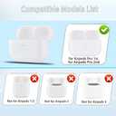 OLEBAND Replacement for Airpods Pro 2&1 Charging Case:Easy to Pair Your Air pods Pro Earbuds with Pairing Button,Support Both Wired and Wireless Charging,for iPods Pro 1st/2nd Gen(White)