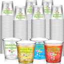 Roshtia 50 Pcs Margs and Matrimony Shot Glasses Bachelorette Party Decoration 2. 87oz Disposable Margarita Plastic Cups for Adult Mexican Wedding Bridal Shower Margarita Bar Party Favor Supplies