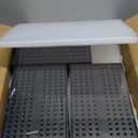 12 Pack XXX-Large Modular Clear Plastic Stackable Shoe Storage Organizer for Closet, Space Saving Versatile Sneaker Shoe Rack Containers Bins Holders, Portable Closet Organizers and Storage, Black