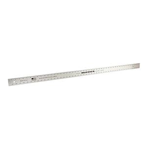 Mayes 10209 48 Inch Straight Edge Aluminum Ruler, Heavy Duty 48 Inch Ruler with Standard Measurements, Extra Thick Precision Straight Edge, Made in USA
