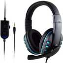 New Gaming Headset Voice Control Wired HI-FI Sound Quality for PS4 Black - PS4 Wired Headset 