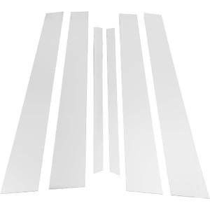 Motoforti Door Pillar Window Trim Anti Scratch Sticker Pillar Posts Door Outer Exterior Cover for Lexus LS 2001-2006 Chrome Silver Tone