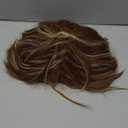 yuehong Adult Short Straight Brown Men Wig Fashion Funny Costume Hair Heat Resistant Synthetic Fibers Soft Durable Breathable Wig