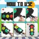 3 x 6Pcs Traffic Light Balloons for Kids Birthday Party Decorations,Transportation Big Balloons for Race Car Birthday Party Supplies